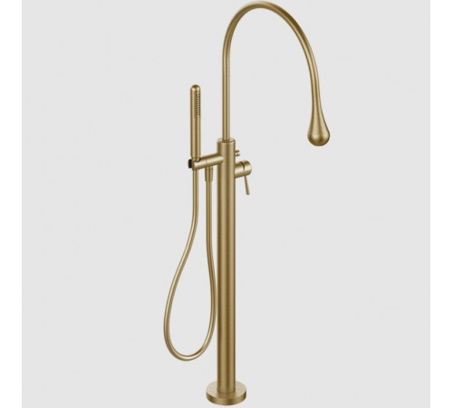 Смеситель для ванны и душа, Gessi, Goссia, напольный, цвет-Warm Bronze Brushed PVD