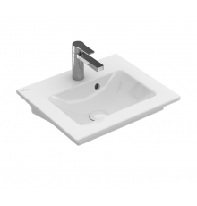 Раковина, Villeroy&Boch, Venticello, шгв 500*420*100, отверстия для смесителя-1, CeramicPlus, цвет-камень белый (Stone White)