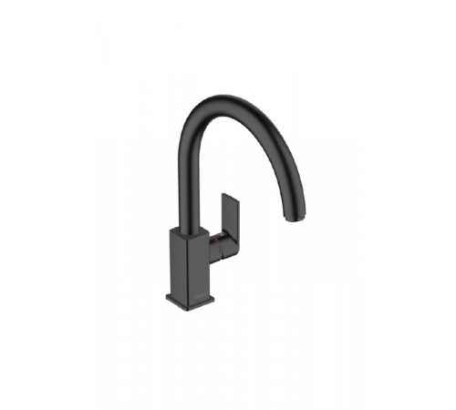 Смеситель для кухни, Hansgrohe, Vernis Shape M35, цвет-черный матовый