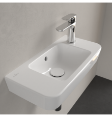 Раковина, Villeroy&Boch, O.Novo, шгв 500*250*95, отверстия для смесителя-1 сквозное, 1 промаркированное, CeramicPlus/AntiBac, цвет-альпийский белый