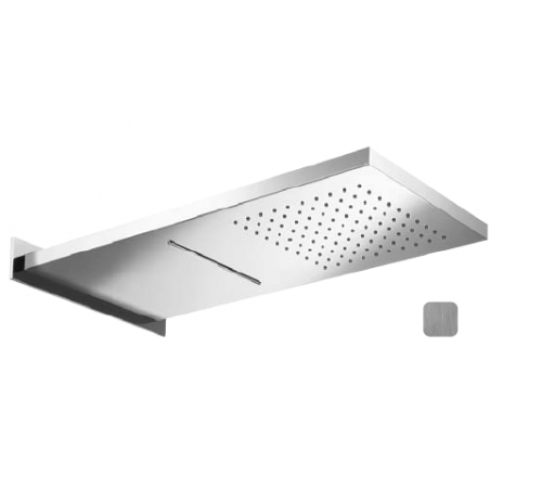 Верхний душ, Almar, Wall Mounted head showers, 592*270, цвет-Stainless Steel Brushed (Товар заказной, возврату не подлежит)