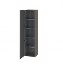 Шкаф-пенал, Duravit, L-Cube, шгв 400*363*1760, петли-слева, цвет-фланелево-серый шелковисто-матовый