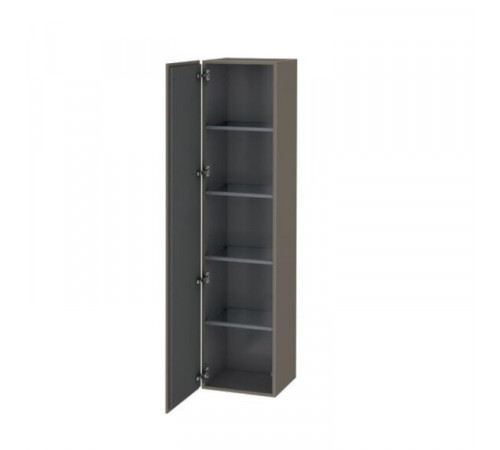 Шкаф-пенал, Duravit, L-Cube, шгв 400*363*1760, петли-слева, цвет-фланелево-серый шелковисто-матовый
