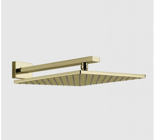 Верхний душ, Gessi, Rettangolo shower, 300*300, цвет-Brass PVD