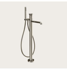 Смеситель для ванны и душа, Gessi, Origini, напольный, цвет-Nickel PVD