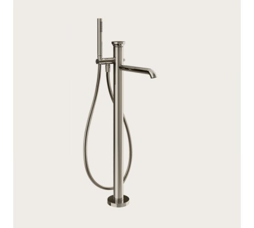 Смеситель для ванны и душа, Gessi, Origini, напольный, цвет-Nickel PVD