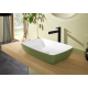 Раковина, Villeroy&Boch, Artis, шгв 580*385*130, отверстия для смесителя-отсутствуют, цвет снаружи/внутри-Bordeaux/белый