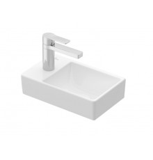 Раковина, Villeroy&Boch, Avento, шгв 360*220*90, справа, отверстия для смесителя-1, цвет-альпийский белый
