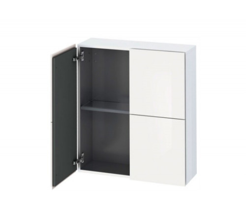 Шкаф, Duravit, L-Cube, шгв 700*243*800, петли-слева/справа, цвет-белый глянцевый