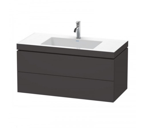 Тумба под раковину, Duravit, L-Cube, шгв 1000*480*500, раковина-в комплекте, цвет-гафит суперматовый