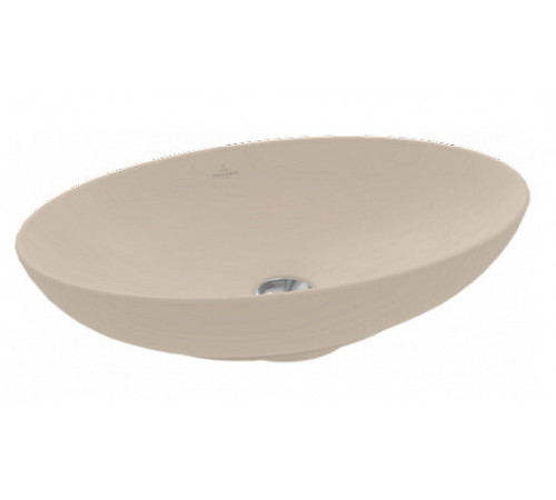 Раковина, Villeroy&Boch, Loop&Friends, шгв 560*380*120, отверстия для смесителя-отсутствуют, CeramicPlus, цвет-Almond