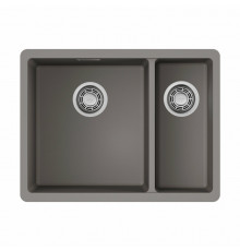 Мойка, OMOIKIRI, Kata, шгв 550*420*220, отверстия для смесителя-отсутствуют, цвет-Leningrad grey