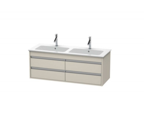 Тумба под раковину, Duravit, Ketho, шгв 1270*475*480, раковина-необходимо заказать, цвет-серо-коричневый матовый