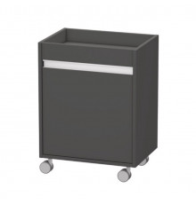 Тумба, Duravit, Ketho, шгв 500*360*670, петли-слева, цвет-графит матовый