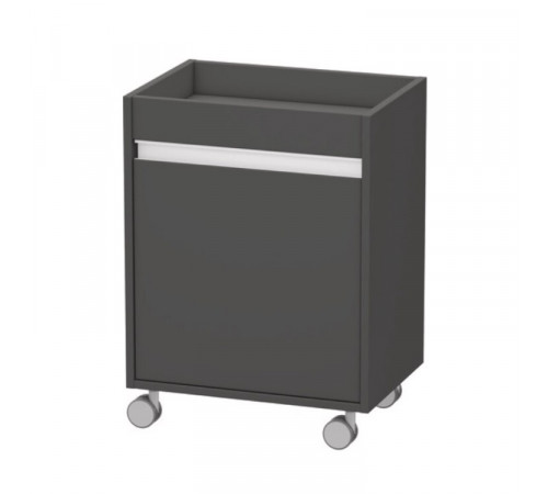 Тумба, Duravit, Ketho, шгв 500*360*670, петли-слева, цвет-графит матовый