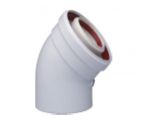 Коаксиальный отвод, Baxi, полипропиленовый 45°, диам. 60/100 мм