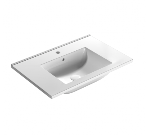 Раковина, Globo, Vanity Basins, шгв 710*460*165, отверстия для смесителя-1, CERASLIDE, BATAFORM, цвет-белый