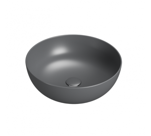 Раковина, Globo, T-EDGE, шгв 450*450*160, отверстия для смесителя-отсутствуют, CERASLIDE, BATAFORM, цвет-SMOKE