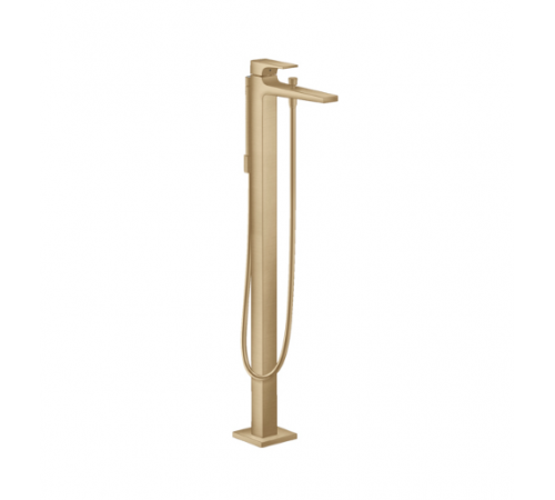 Смеситель для ванны и душа, Hansgrohe, Metropol, напольный, цвет-шлифлванная бронза