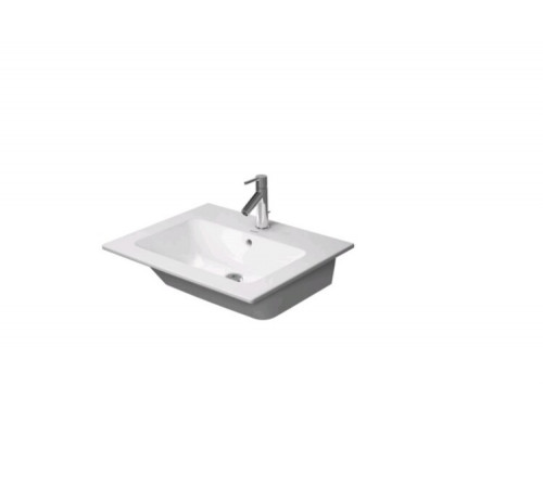 Раковина, Duravit, ME by Starck, шгв 630*490*180, отверстия для смесителя-отсутствуют, цвет-белый