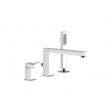 Смеситель для ванны и душа, Gessi, Rettangolo K, цвет-Copper Brushed PVD