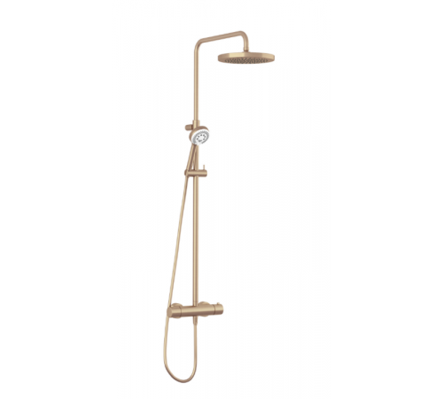 Душевая стойка, Kludi, LOGO, DUAL SHOWER SYSTEM, цвет-бронза брашированная