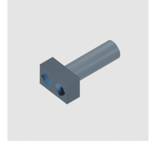 Пленум, Flexag FL-PWP-125/90x2, вентиляционный прямой, D125, на 2 выxода FL