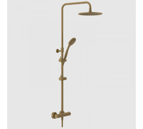 Душевая стойка, Gessi, Minimalistic shower, цвет-Antique Brass
