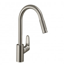 Смеситель для кухни, Hansgrohe, Focus M41, Eco, цвет-сталь