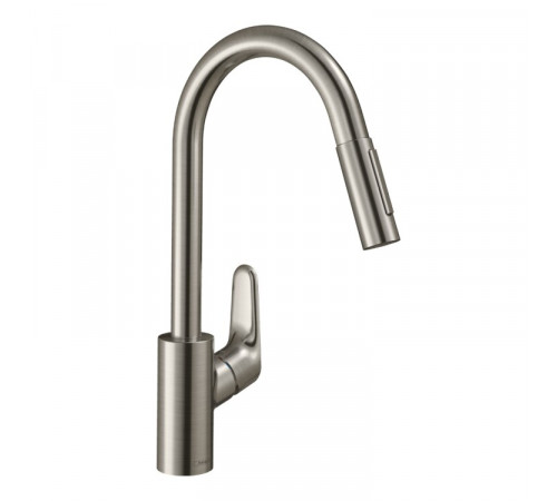 Смеситель для кухни, Hansgrohe, Focus M41, Eco, цвет-сталь