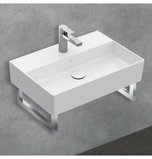 Раковина, Villeroy&Boch, Memento 2.0, шгв 500*420*140, отверстия для смесителя-1 сквозное, 2 промаркированных, цвет-альпийский белый
