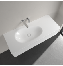 Раковина, Villeroy&Boch, Antao, шгв 1200*500*90, отверстия для смесителя-отсутствуют, CeramicPlus, цвет-альпийский белый