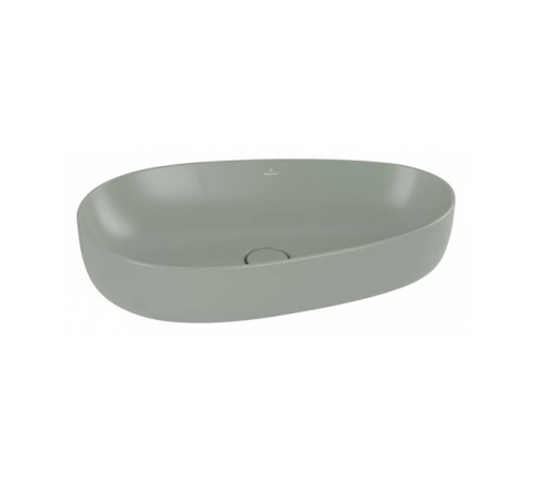 Раковина, Villeroy&Boch, Antao, шгв 650*400*145, отверстия для смесителя-отсутствуют, CeramicPlus, цвет-Morning Green