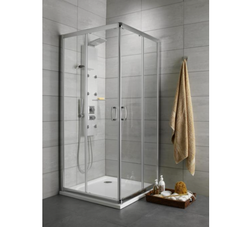 Душевая кабина, Radaway, Premium Plus C, шгв 900*900*1900, петли-универсальные (слева или справа), хром, цвет стекл-прозрачный, Easy Clean