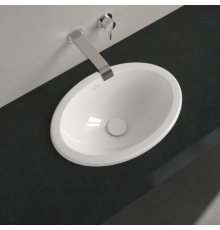 Раковина, Villeroy&Boch, Loop&Friends, шгв 505*360*185, отверстия для смесителя-отсутствуют, CeramicPlus, цвет-альпийский белый