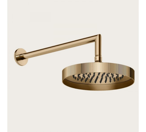 Верхний душ, Gessi, Rigato, 218*218, цвет-Warm Bronze PVD
