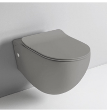 Унитаз + сиденье, Artceram, File 2.0, подвесной, шгв 370*530*370, цвет-Grey Olive