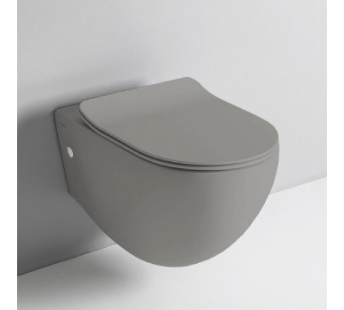 Унитаз + сиденье, Artceram, File 2.0, подвесной, шгв 370*530*370, цвет-Grey Olive