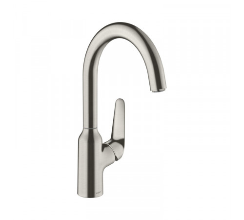 Смеситель для кухни, Hansgrohe, Focus M42, цвет-сталь