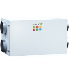 RR1500H EC W Pro, Вентиляционная установка Alasca RR с роторным рекуператором + смес. узел, заслонки, датчики