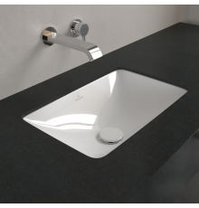 Раковина, Villeroy&Boch, Loop&Friends, шгв 450*280*165, отверстия для смесителя-отсутствуют, цвет-альпийский белый