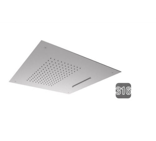 Верхний душ, Almar, Shower Heads built-n, 498*498, цвет-Gun Metal Brushed PVD (Товар заказной, возврату не подлежит)