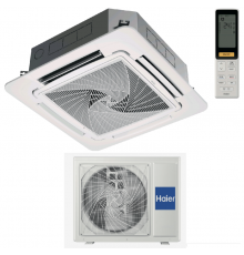 AB105S2SR1FA / 1U105S2SQ1FA / PB-950QB, Сплит-система, Haier, Super Match Plus, кассетная, 4-х поточная с круговым потоком, с ИК пультом