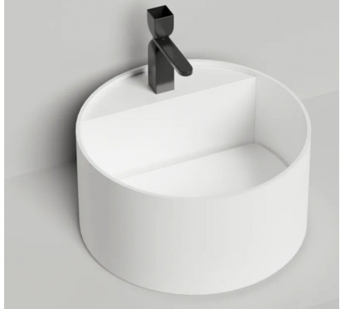 Раковина, Salini, Armonia Round Top, шгв 450*450*250, отверстия для смесителя-1, цвет-белый матовый