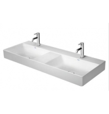 Раковина, Duravit, DuraSquare, шг 1200*470, двойня, отверстия для смесителя-1, цвет-белый