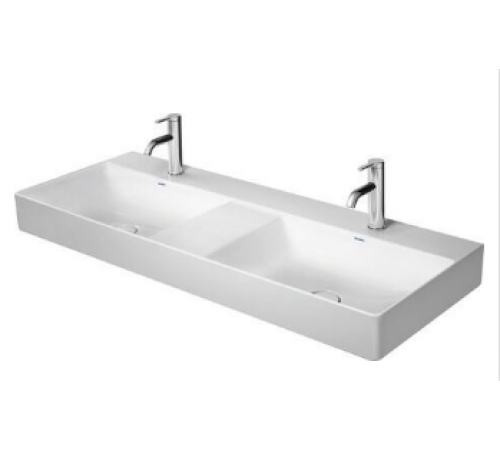 Раковина, Duravit, DuraSquare, шг 1200*470, двойня, отверстия для смесителя-1, цвет-белый