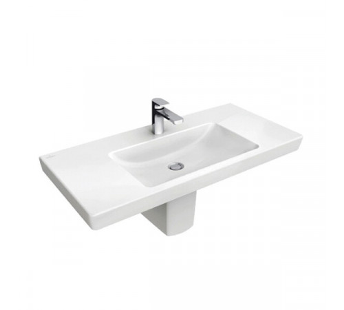 Раковина, Villeroy&Boch, Subway 2.0, шгв 1000*470*150, CeramicPlus, цвет-альпийский белый