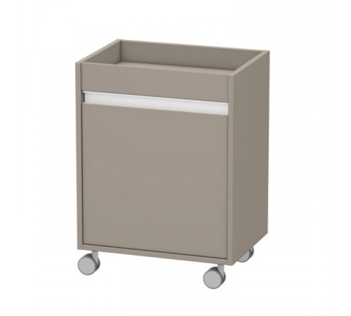 Тумба, Duravit, Ketho, шгв 500*360*670, петли-слева, цвет-базальт матовый