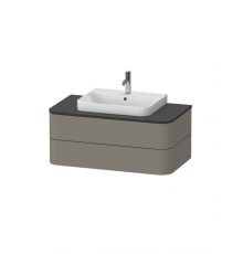 Тумба под раковину, Duravit, Happy D.2 Plus, шгв 1000*550*408, раковина-необходимо заказать, цвет-каменно-серый шелковисто-матовый