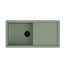 Мойка, OMOIKIRI, Sintesi, шгв 1000*500*200, отверстия для смесителя-2 промаркированных, цвет-Wind green